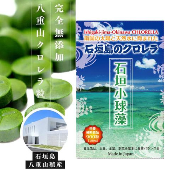 石垣小球藻(八重山綠藻素) Ishigaki CHLORELLA  (200mg x 900 tablets ± )