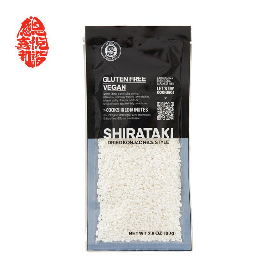  無麩質蒟蒻雪米粒 Dried shirataki rice (80g)